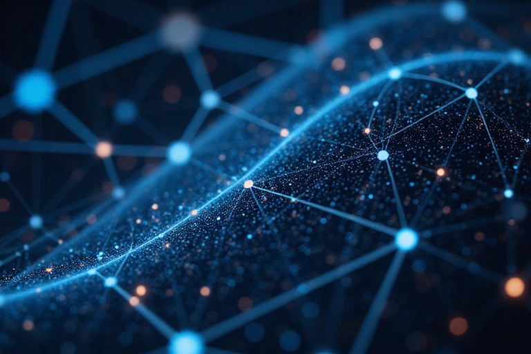 Verlinkungen im Internet symbolisiert durch ein Netz